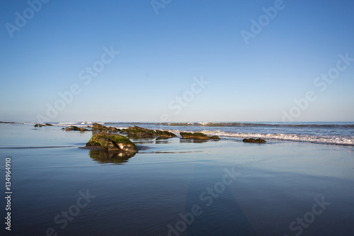 Low tide at the beach photo