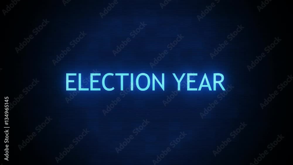 Forboding Political Text - Election Year Glitching Forboding Political Text - Election Year Glitching