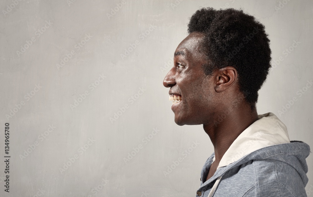 Happy black man. Stock Photo | Adobe Stock