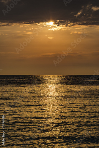 Sunset over Porto Katsiki beach - Lefkada island, Greece