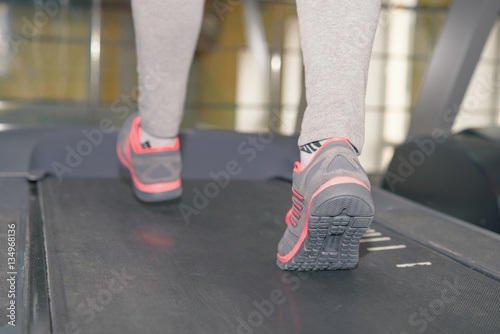 girl on a treadmill