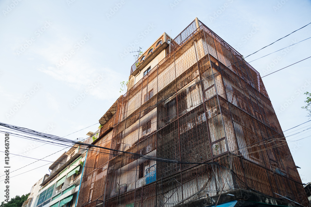 old building beside street old building beside street