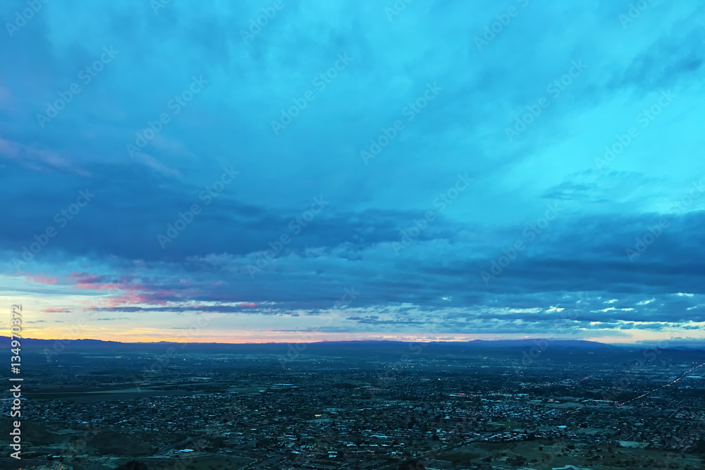 View of Metro Phoenix at Night