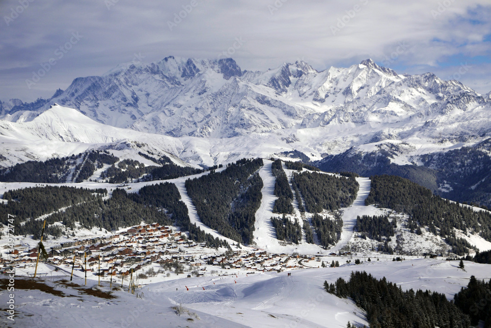Station de ski alpine.