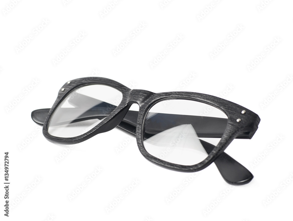 Pair of optical glasses isolated Pair of optical glasses isolated