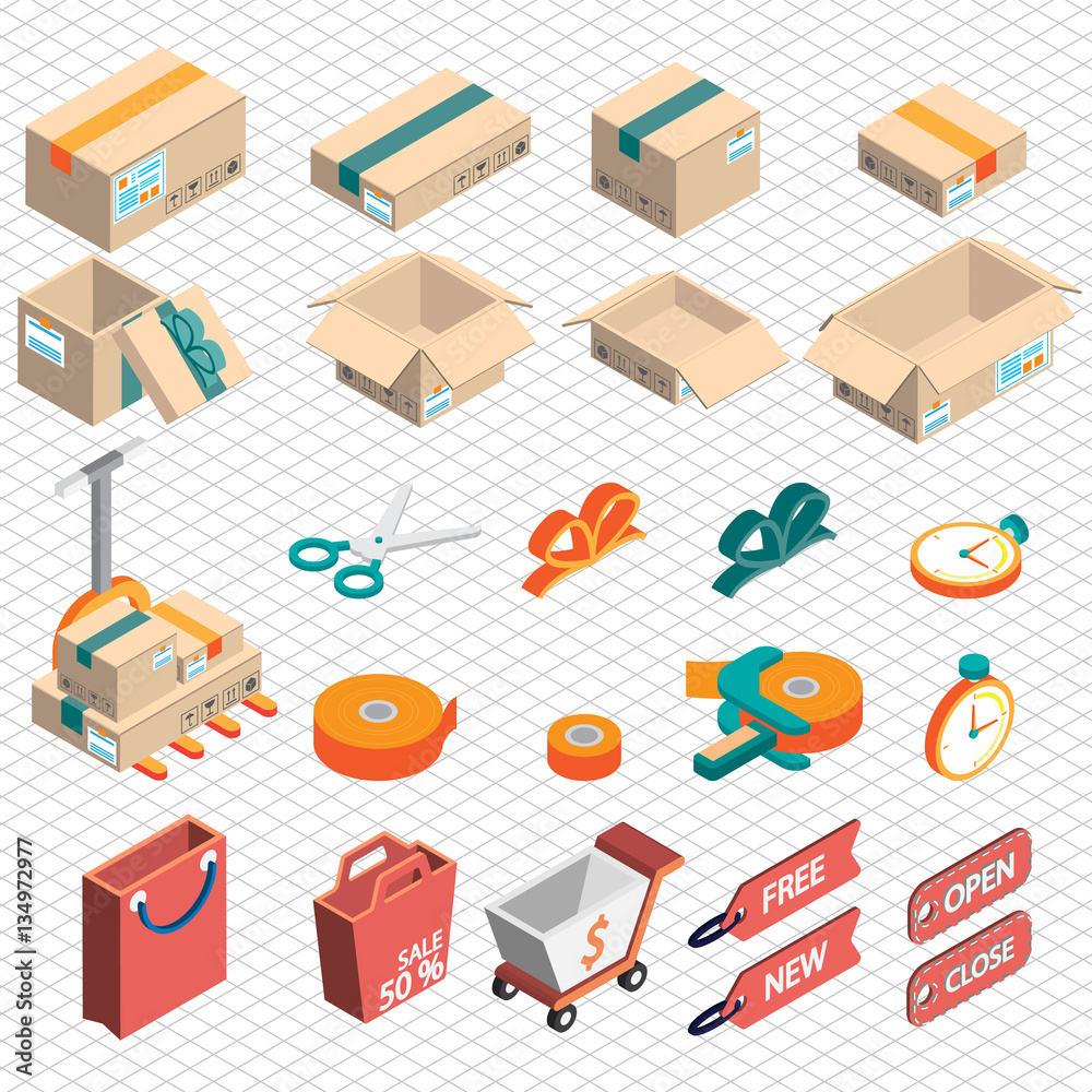 illustration of info graphic delivery icon concept in isometric 3d graphic illustration of info graphic delivery icon concept in isometric 3d graphic