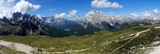 Panorama Aussicht in den Sextener Dolomiten bei den Drei ZInnen