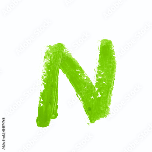 Single abc letter symbol isolated