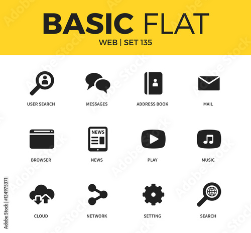 Basic set of web icons