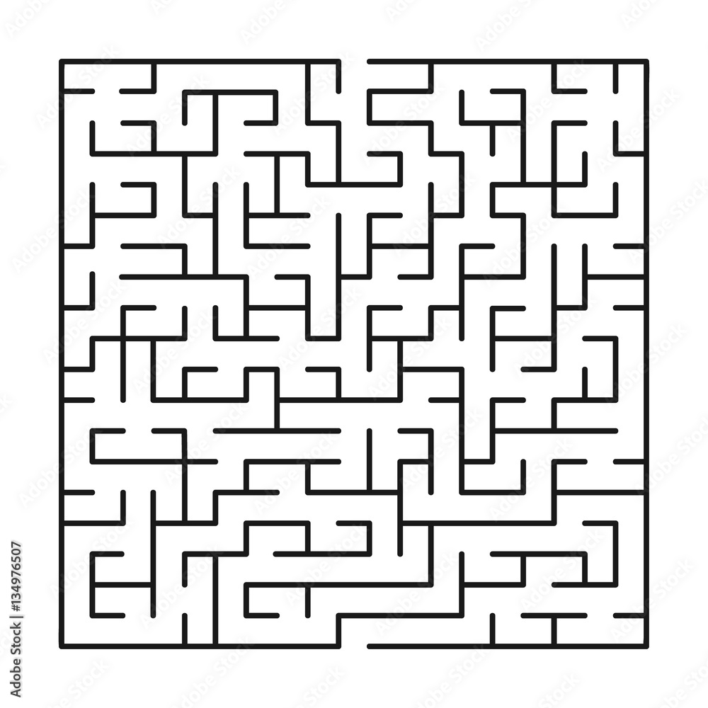 Vector labyrinth 71. Maze / Labyrinth with entry and exit.