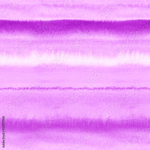 Wet watercolor seamless pink violet pattern with blurred stripes. Repeat straight stripes texture background. Hand painting pattern