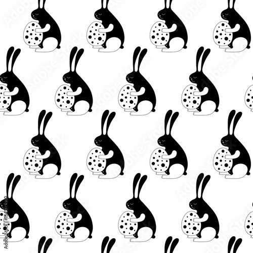 Easter Bunny Seamless Pattern © penarulit