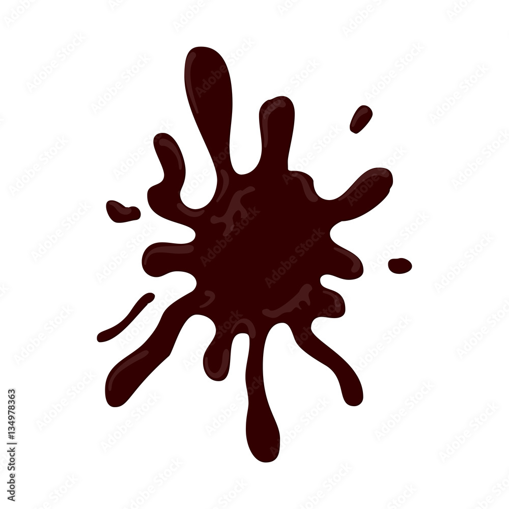 Realistic hot chocolate drop shape splash. Tasty trendy picture. Vector illustration. Banner love hot chocolate dessert. Realistic hot chocolate drop shape splash. Tasty trendy picture. Vector illustration. Banner love hot chocolate dessert.