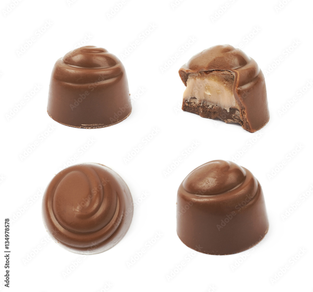 Chocolate confection candy isolated Chocolate confection candy isolated