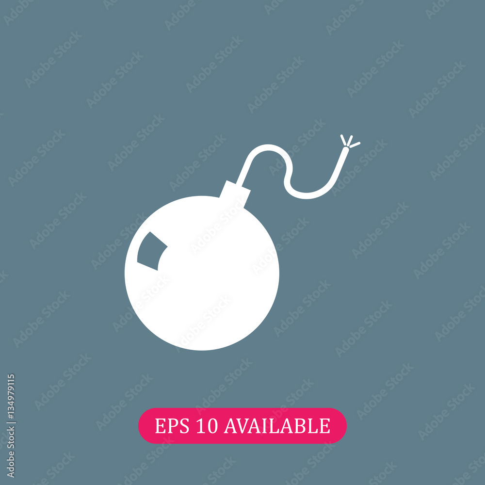 Bomb icon vector Bomb icon vector