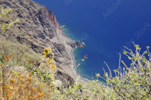 The wonderful landscape from Mirador de Isora, El Hierro island. Spain