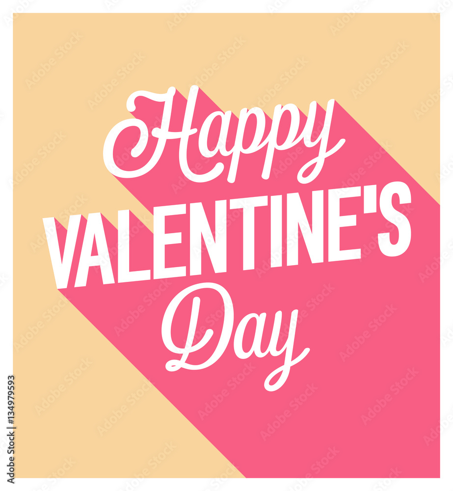 Happy Valentines Day greeting card.