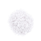 Pile of salt crystals isolated