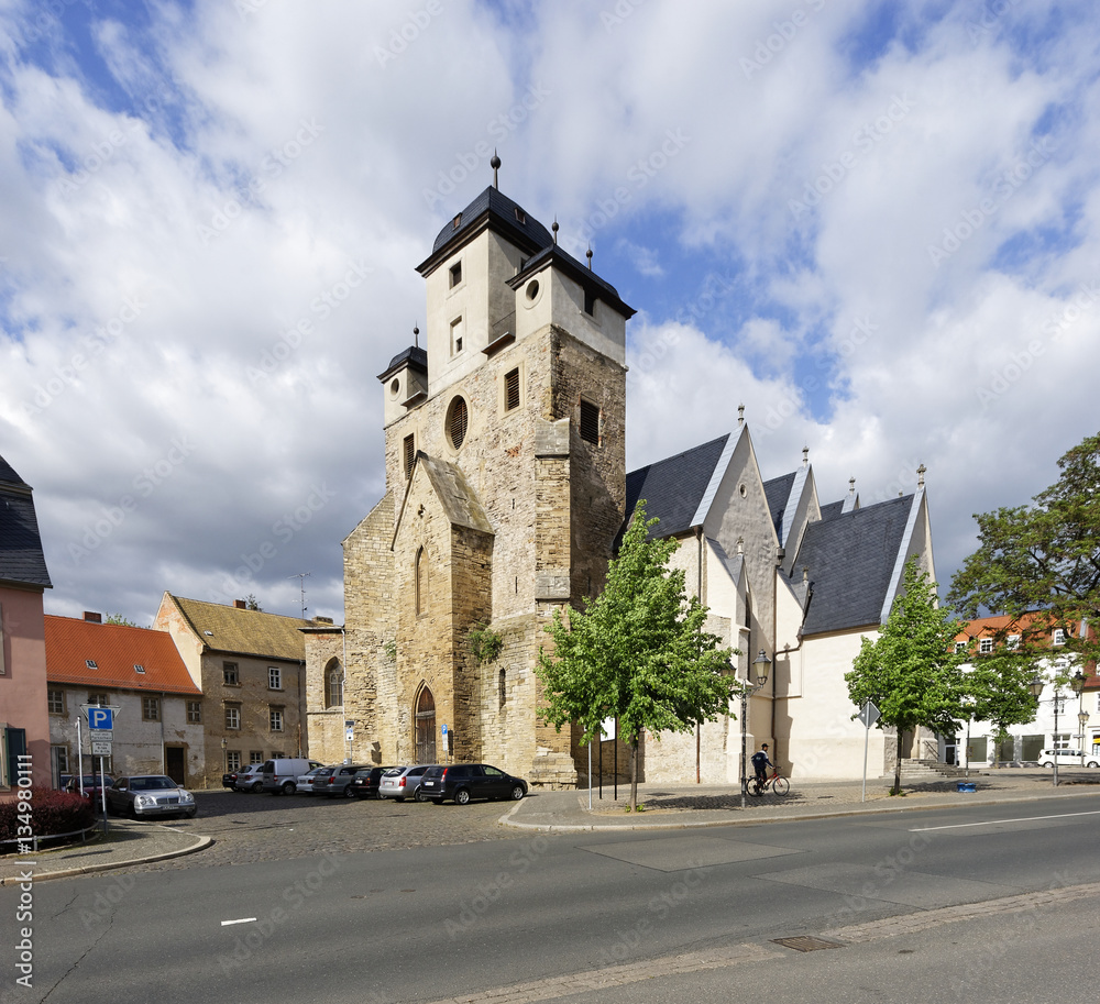Michaeliskirche in der Altstadt von  Zeitz, Burgenlandkreis, Sachsen-Anhalt,  Deutschland