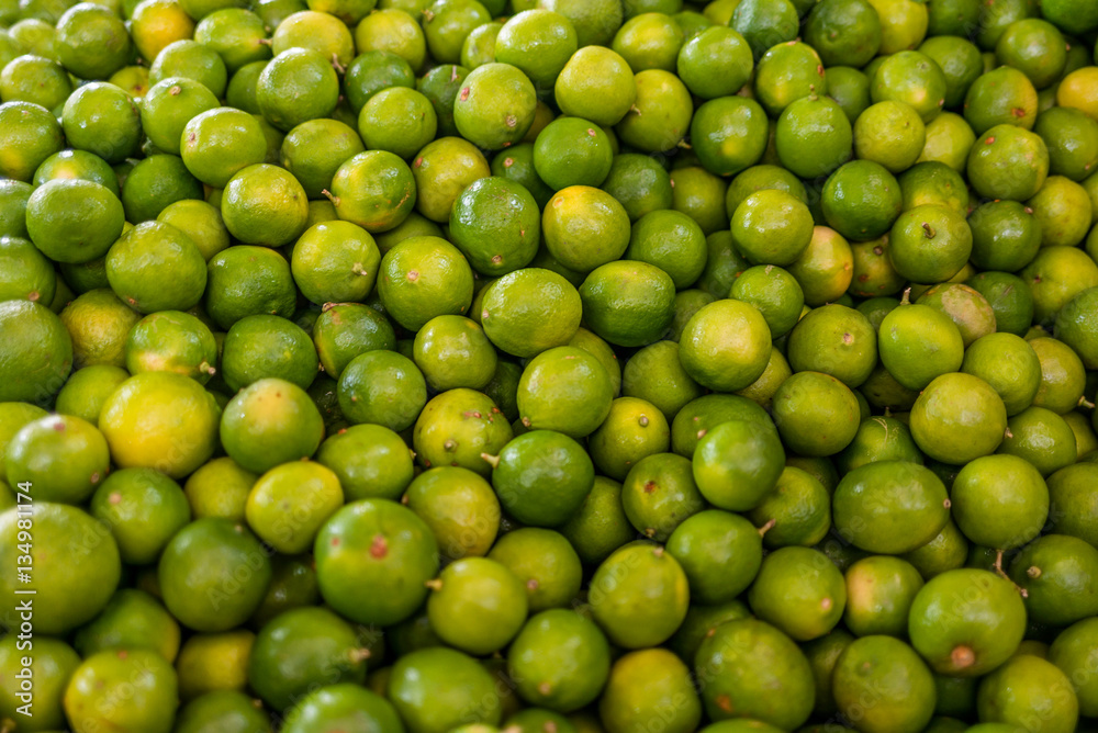Limes at a market in Mexico