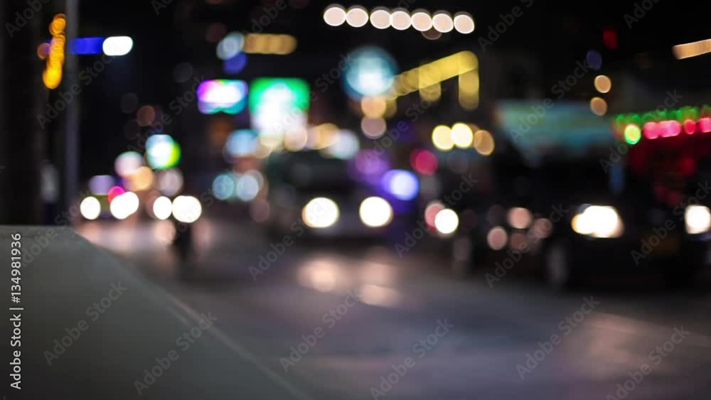 HD - Night lights streak as we travel down a city street. Loop. HD - Night lights streak as we travel down a city street. Loop.