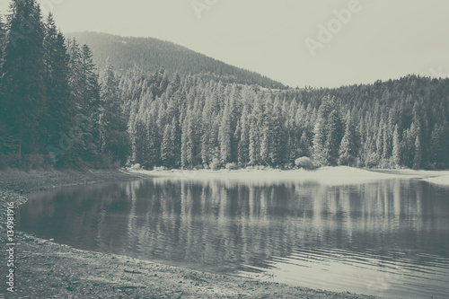 Black and white landscape background