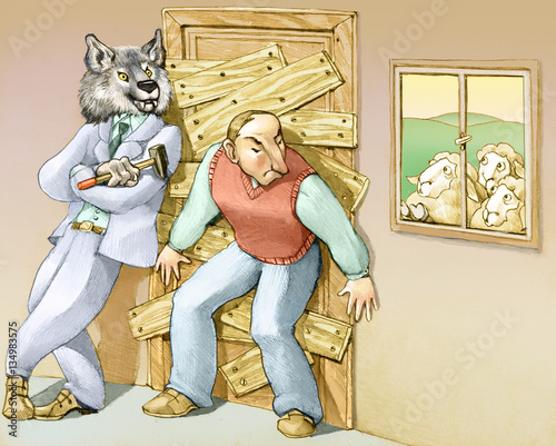Obraz na płótnie fear fomented by predators