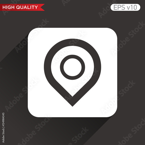Free Download Colored icon or button of geo tag symbol with background - GFXLoad