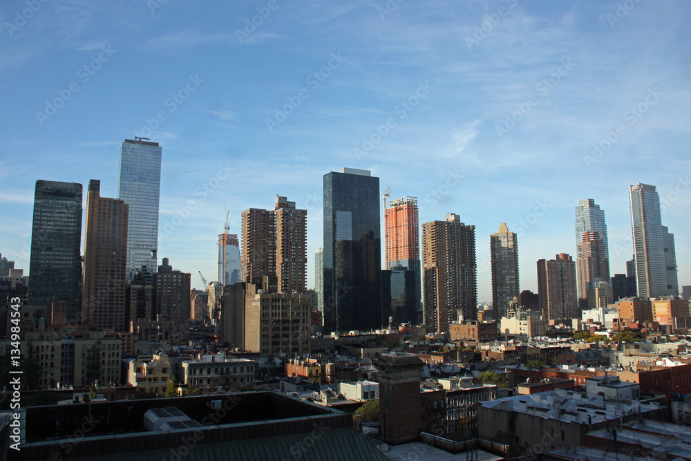 Les toits de Manhattan à New York, USA