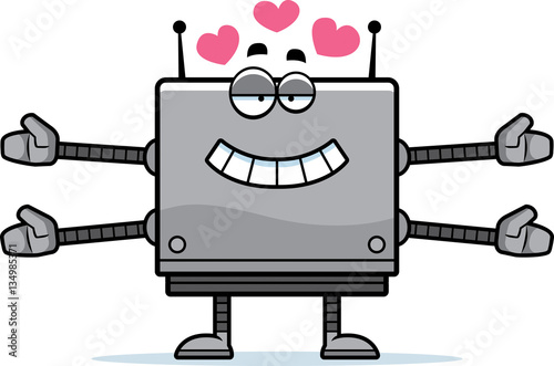 Square Robot Hugging