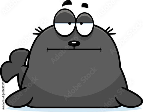 Bored Cartoon Seal