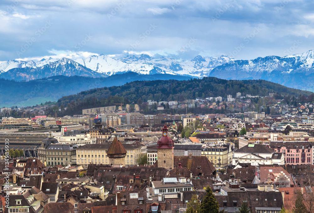 Lucerne cityscape, Switzerland