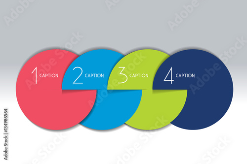 4 steps element bubble chart, scheme, diagram, template. Infographic template.