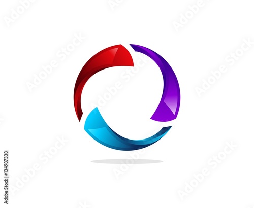 Free Download 3D circle logo - GFXLoad