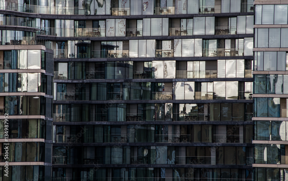 Modern buildings in the hearth of london City
