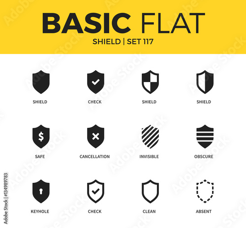 Basic set of Shield icons