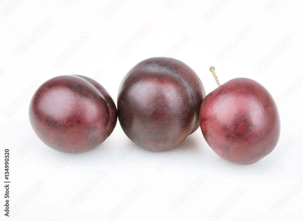 isolated plum
