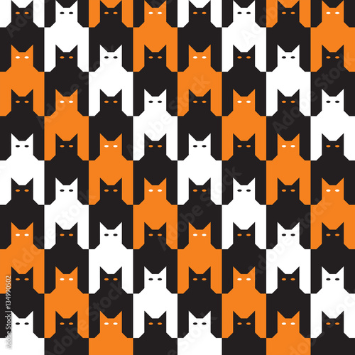Canvas Print Catstooth Pattern