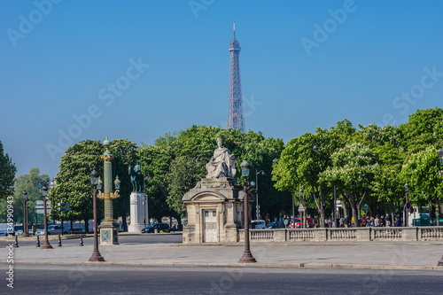 Place de la Concorde - one of major public squares in Paris. 