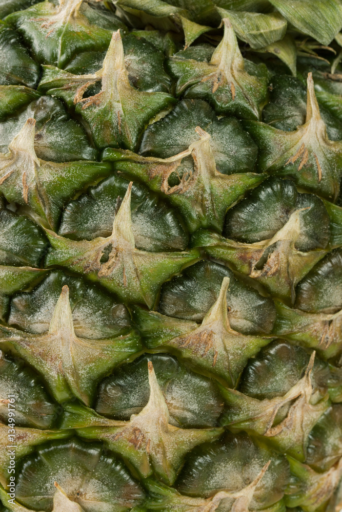 Close up texture of ripe pineapple as a background Close up texture of ripe pineapple as a background