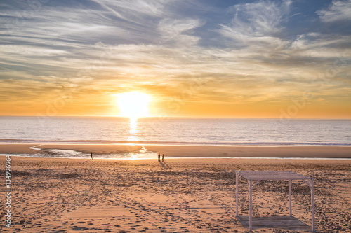 Beautiful sunset at the beach