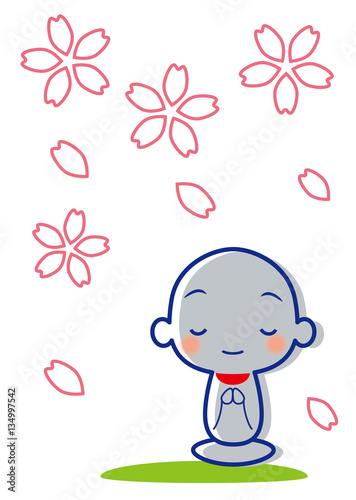 桜　お地蔵さま