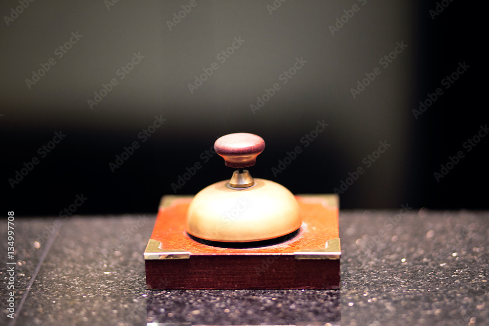 Service bell on the table Service bell on the table