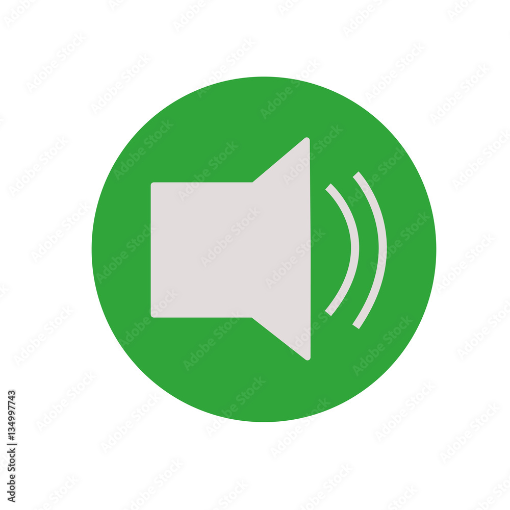 Sound flat icon. Vector illustration. Speaker symbol. Sound flat icon. Vector illustration. Speaker symbol.