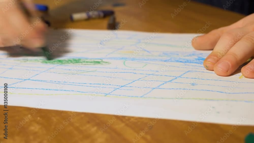 kid painted abstract picture on paper
kid painted abstract picture on paper