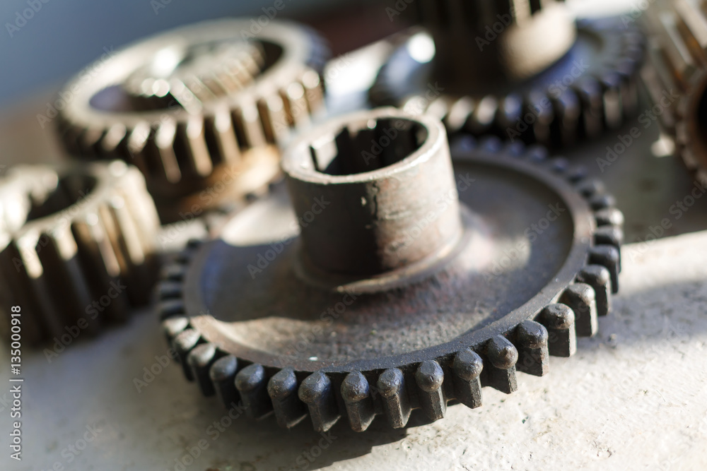 Old diesel engine and spare parts. Old diesel engine and spare parts.