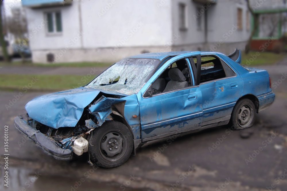 Car after crash