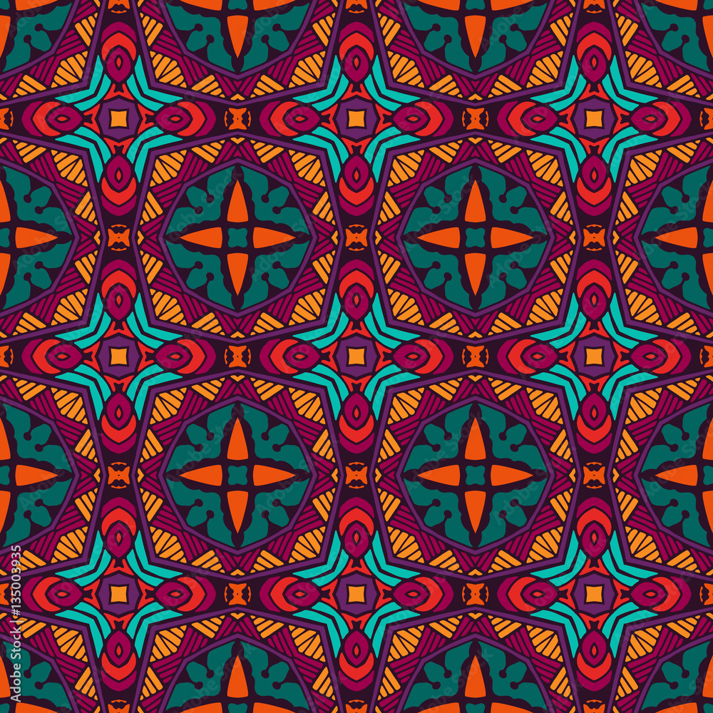 Abstract colorful geometric mosaic pattern