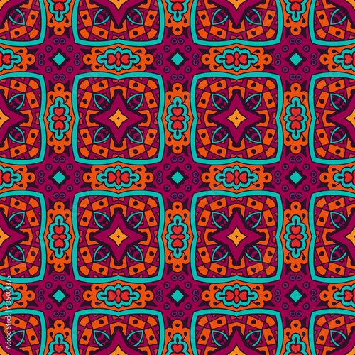 Fototapeta Naklejka Na Ścianę i Meble -  seamless vector colorful Geometric doodle print