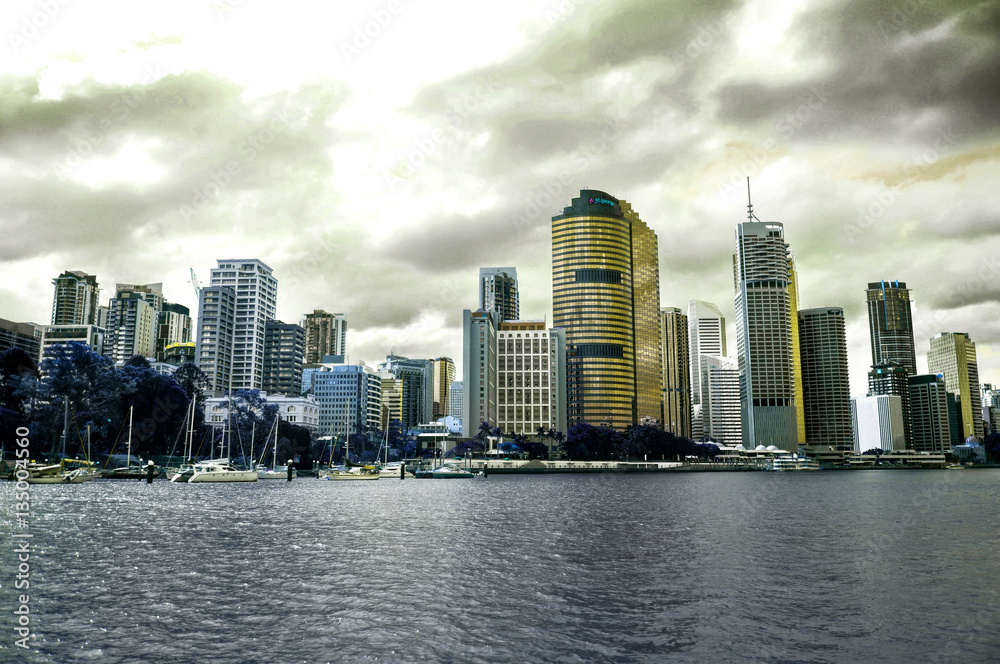 Fototapeta premium Golden Skyscrapers